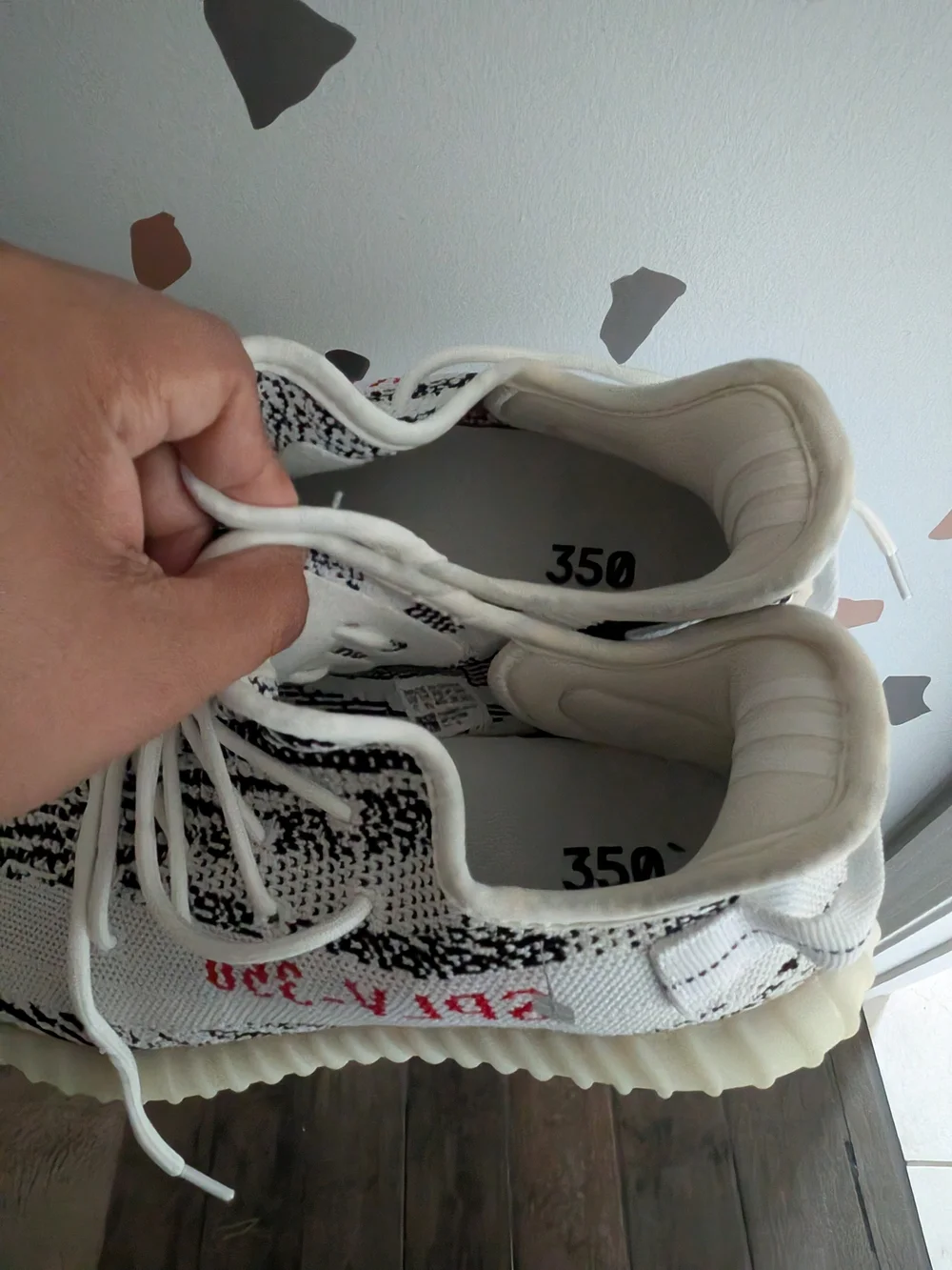 Mens zebra 350 knit sneaker